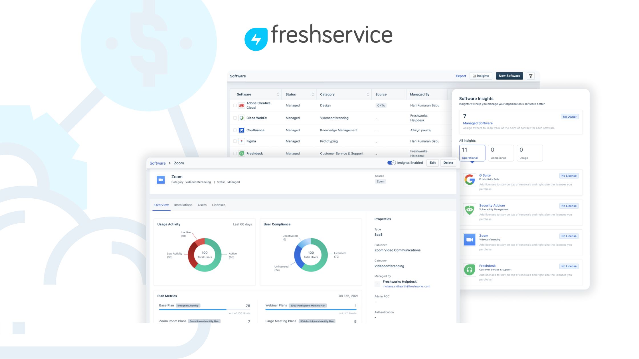 SaaS Management Freshservice